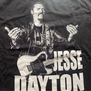 Jesse Dayton Black Graphic T-Shirt Tour Merch Concert Tee Med Unisex Rockabilly